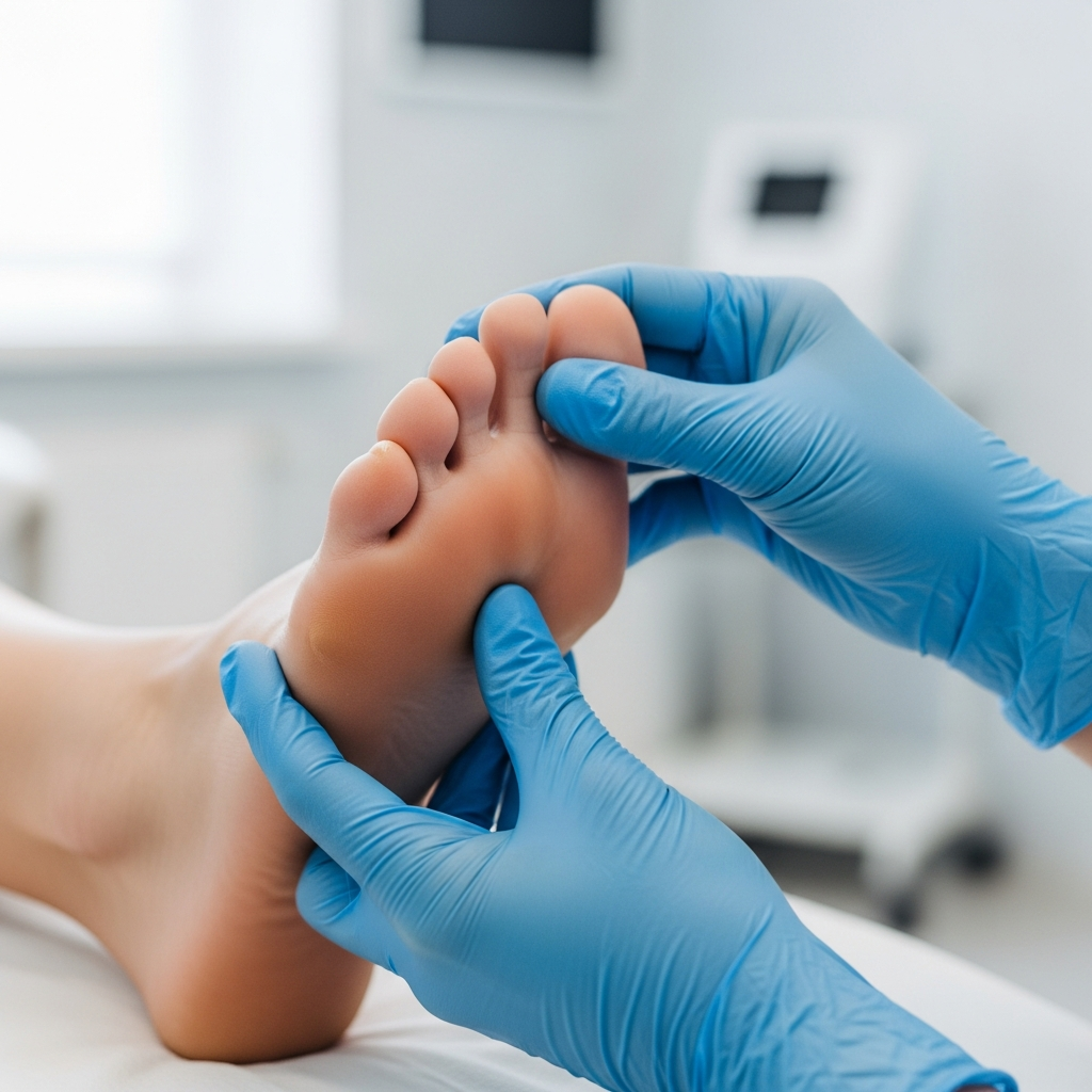 Modern ve hijyenik bir ortamda profesyonel ayak muayenesi